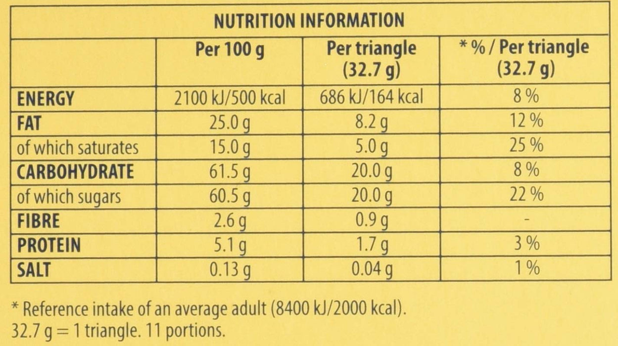 Toblerone Fruit & Nut, 400g. Chocolate con leche suizo con turrón de miel y almendras y pasas. La icónica barra triangular para compartir, regalar y disfrutar de una mezcla única. Toblerone - presentacion