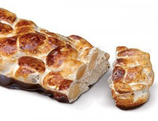 Torrons Vicens Turrón Soufflé Duro Crujiente de Almendra con Chocolate, 300g. Una versión artesanal del turrón duro, con una textura ligera y aireada única. Torrons Vicens - pack