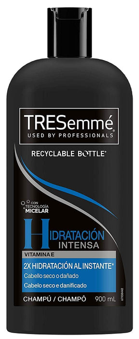 TRESemmé Acondicionador Hidratación Intensa (Pack de 2x685ml). Nutre y fortalece el pelo seco o dañado con Vitamina E, Aminoácidos y Ceramidas para un acabado de peluquería. Tresemmé - detalle