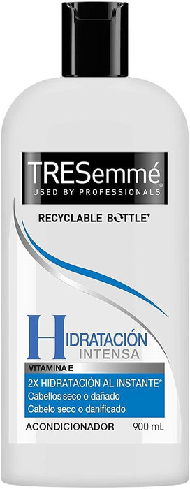 TRESemmé Acondicionador Hidratación Intensa, Pack de 6 x 900ml. Tratamiento de hidratación profunda para un cabello suave, brillante y con calidad de salón, formato ahorro. Tresemmé - pack