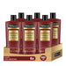 TRESemmé Champú Liso Keratina, Pack de 6 x 685 ml. Champú bajo en sulfatos con Aceite de Marula y Keratina para controlar el encrespamiento hasta 72h y conseguir 5 beneficios. Tresemmé - frontal