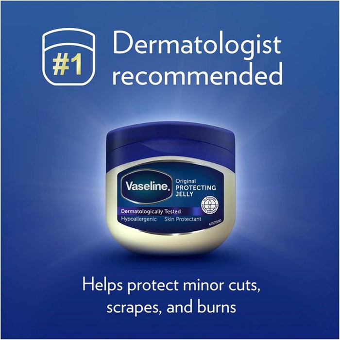 Vaseline Original Petroleum Jelly, 250 ml. Gel de Petrolato Puro Reparador para piel seca y agrietada. Fórmula hipoalergénica y no comedogénica para un cuidado intensivo. Vaseline - detalle