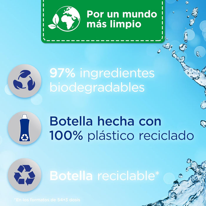 Vernel Suavizante Cielo Azul (Mega Pack 8x57 Lavados): Disfruta de un total de 456 lavados de suavidad increíble y un frescor que dura hasta 200 días. Vernel - ingredientes
