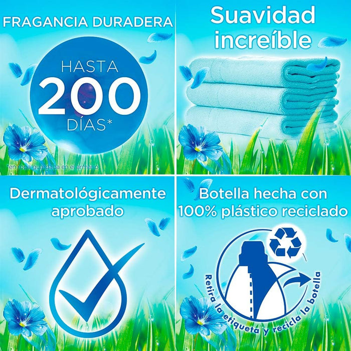 Vernel Suavizante Concentrado Cielo Azul (76 Lavados): Disfruta de una suavidad increíble y una fragancia fresca que dura hasta 200 días en tu ropa. Vernel - presentacion