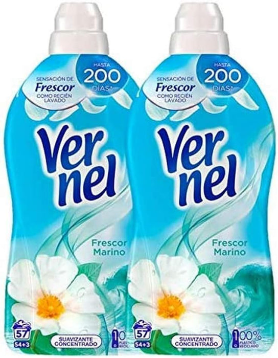 Vernel Suavizante Concentrado Cielo Azul (76 Lavados): Disfruta de una suavidad increíble y una fragancia fresca que dura hasta 200 días en tu ropa. Vernel - zoom