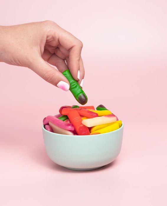 Vidal Golosinas Dedos Surtidos (Bolsa 1,5Kg): El clásico caramelo de goma con sabor a frutas y sin gluten, en un formato de 250 unidades para tus fiestas. Vidal - uso