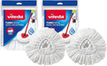 Vileda Turbo Classic Recambio de Fregona, Pack de 2 cabezales. Mopa de microfibra súper absorbente y eficaz contra la grasa, con diseño triangular para una limpieza total. Vileda - frontal