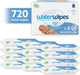 WaterWipes Toallitas Húmedas para Bebé (Pack 12x60, 720 uds): Las toallitas originales sin plástico, con 99,9% de agua y un toque de extracto de fruta para pieles sensibles. Waterwipes - pack