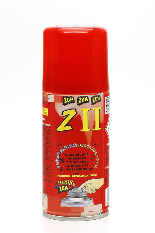 ZUM S-2005 II Nebulizador Insecticida de Descarga Total (150ml): Elimina de forma fulminante insectos voladores y rastreros en una sola aplicación para interiores. Zum - frontal