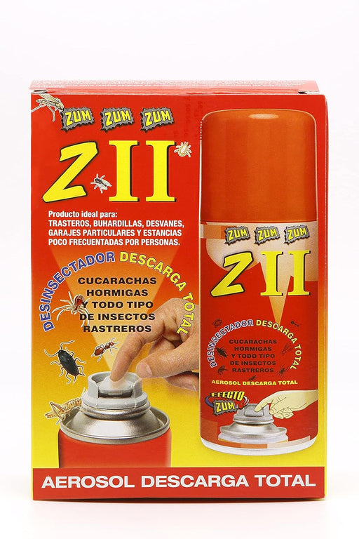 ZUM S-2005 II Nebulizador Insecticida de Descarga Total (150ml): Elimina de forma fulminante insectos voladores y rastreros en una sola aplicación para interiores. Zum - pack